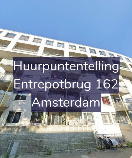 Foto gevel Huurpuntentelling voor Entrepotbrug 162, Amsterdam
