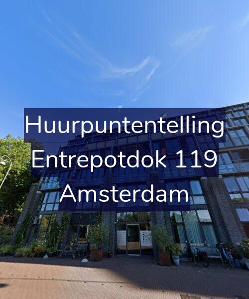 Foto gevel Huurpuntentelling voor Entrepotdok 119, Amsterdam