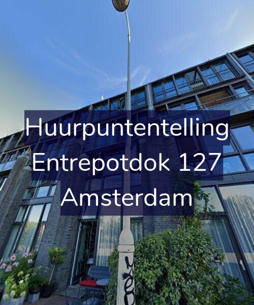 Foto gevel Huurpuntentelling voor Entrepotdok 127, Amsterdam