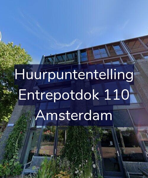 Foto gevel Huurpuntentelling voor Entrepotdok 110, Amsterdam