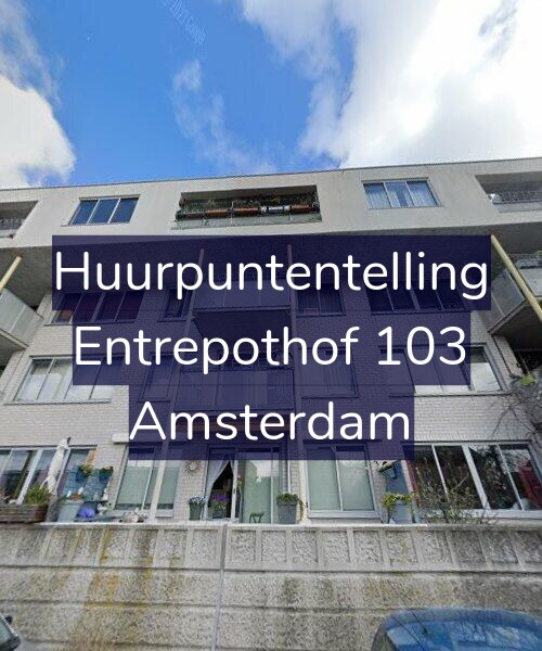Foto gevel Huurpuntentelling voor Entrepothof 103, Amsterdam