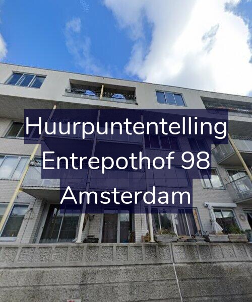 Foto gevel Huurpuntentelling voor Entrepothof 98, Amsterdam