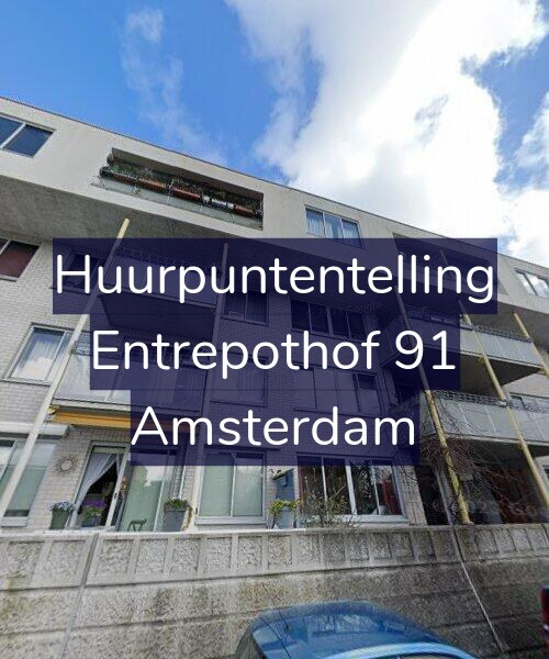 Foto gevel Huurpuntentelling voor Entrepothof 91, Amsterdam