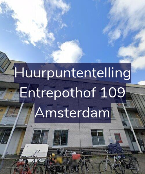 Foto gevel Huurpuntentelling voor Entrepothof 109, Amsterdam