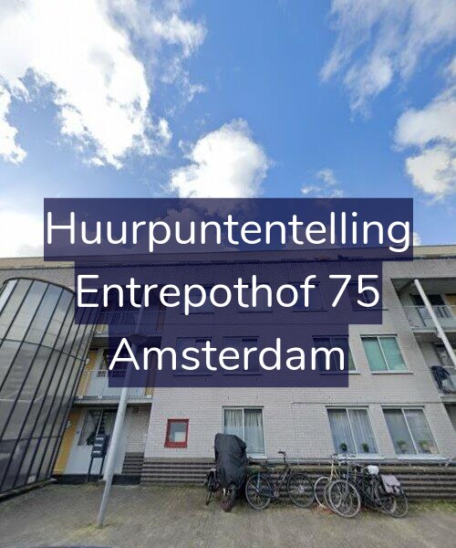 Foto gevel Huurpuntentelling voor Entrepothof 75, Amsterdam