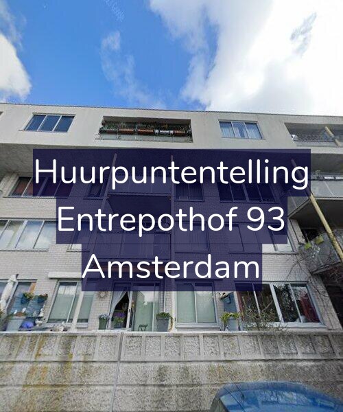 Foto gevel Huurpuntentelling voor Entrepothof 93, Amsterdam