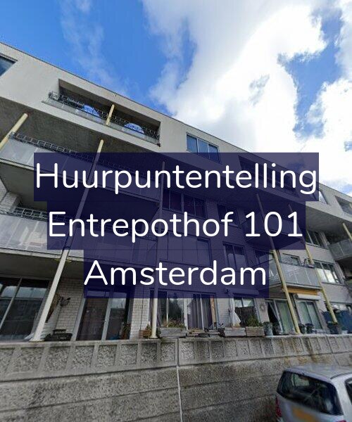 Foto gevel Huurpuntentelling voor Entrepothof 101, Amsterdam