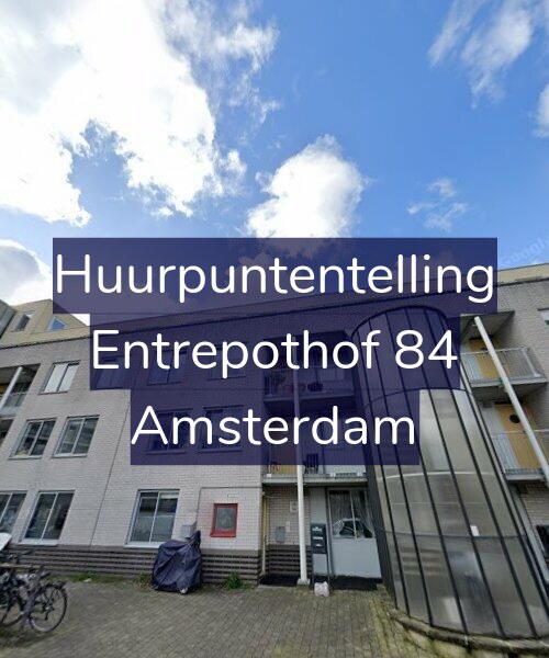 Foto gevel Huurpuntentelling voor Entrepothof 84, Amsterdam