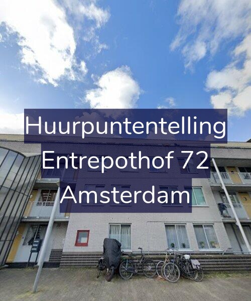 Foto gevel Huurpuntentelling voor Entrepothof 72, Amsterdam