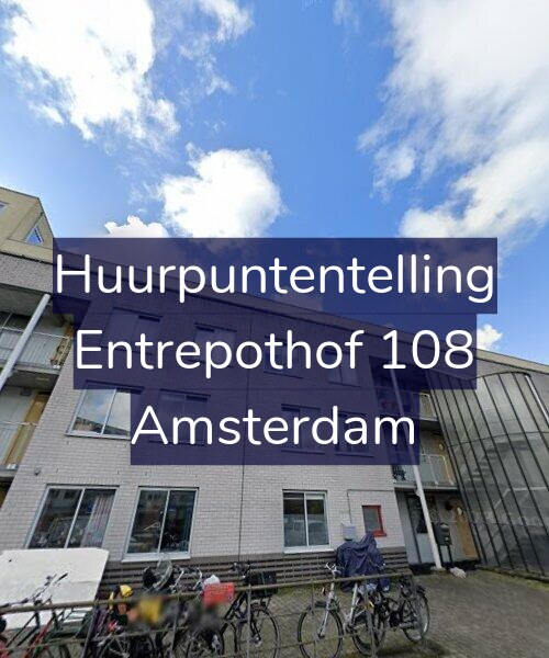 Foto gevel Huurpuntentelling voor Entrepothof 108, Amsterdam