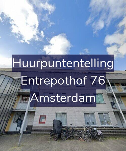Foto gevel Huurpuntentelling voor Entrepothof 76, Amsterdam