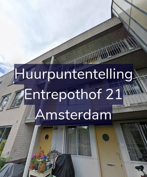 Foto gevel Huurpuntentelling voor Entrepothof 21, Amsterdam