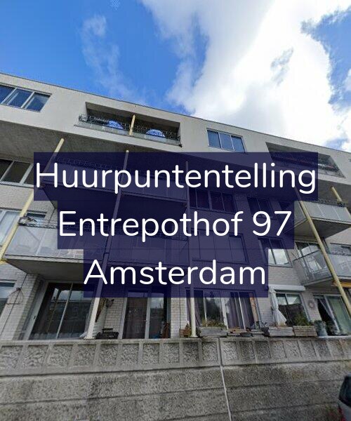 Foto gevel Huurpuntentelling voor Entrepothof 97, Amsterdam