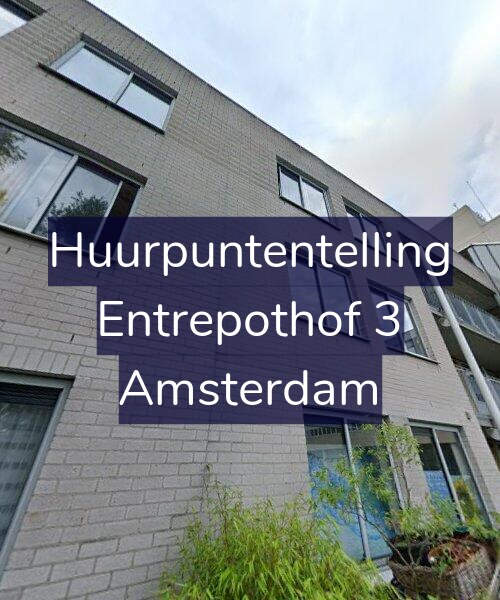 Foto gevel Huurpuntentelling voor Entrepothof 3, Amsterdam