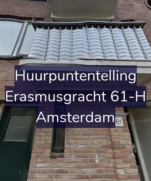 Foto gevel Huurpuntentelling voor Erasmusgracht 61-H, Amsterdam
