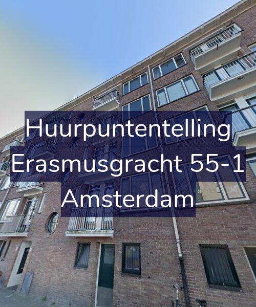 Foto gevel Huurpuntentelling voor Erasmusgracht 55-1, Amsterdam