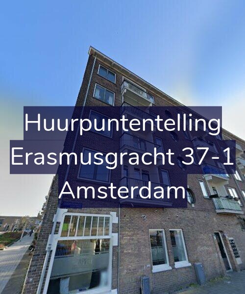 Foto gevel Huurpuntentelling voor Erasmusgracht 37-1, Amsterdam