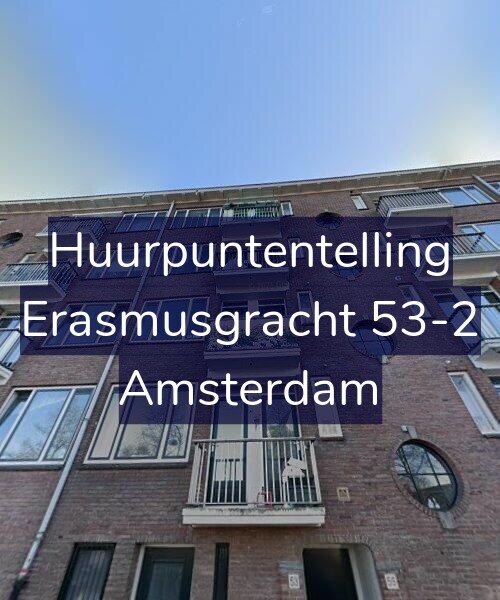 Foto gevel Huurpuntentelling voor Erasmusgracht 53-2, Amsterdam