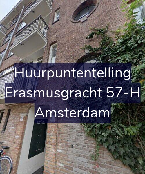 Foto gevel Huurpuntentelling voor Erasmusgracht 57-H, Amsterdam