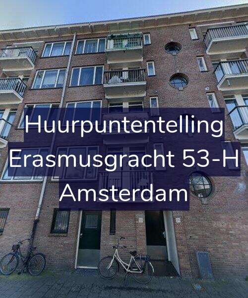 Foto gevel Huurpuntentelling voor Erasmusgracht 53-H, Amsterdam