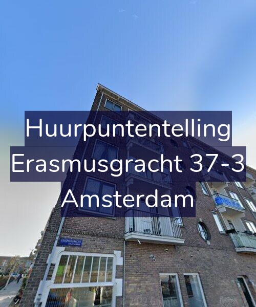 Foto gevel Huurpuntentelling voor Erasmusgracht 37-3, Amsterdam