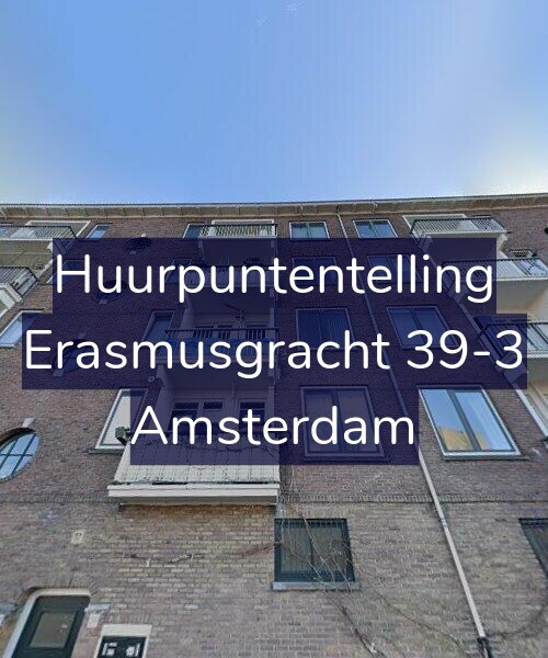 Foto gevel Huurpuntentelling voor Erasmusgracht 39-3, Amsterdam