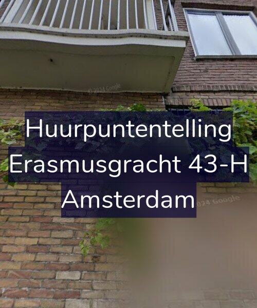 Foto gevel Huurpuntentelling voor Erasmusgracht 43-H, Amsterdam