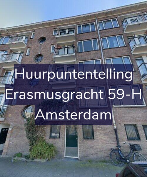 Foto gevel Huurpuntentelling voor Erasmusgracht 59-H, Amsterdam