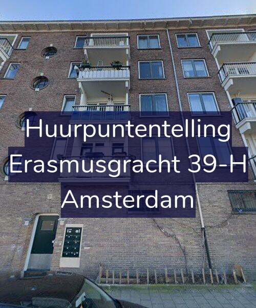 Foto gevel Huurpuntentelling voor Erasmusgracht 39-H, Amsterdam