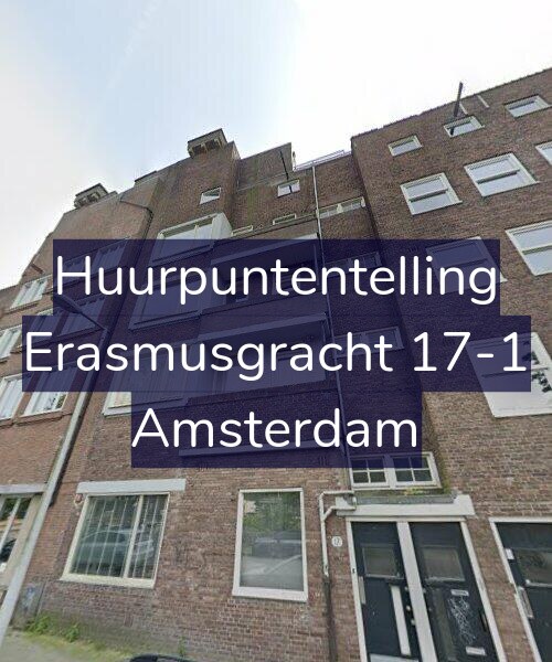 Foto gevel Huurpuntentelling voor Erasmusgracht 17-1, Amsterdam