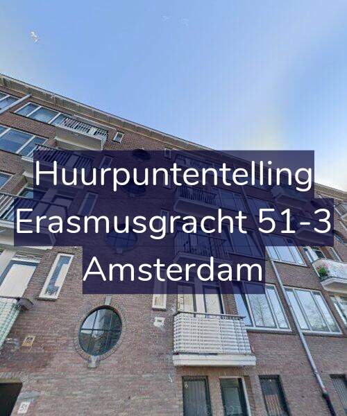 Foto gevel Huurpuntentelling voor Erasmusgracht 51-3, Amsterdam