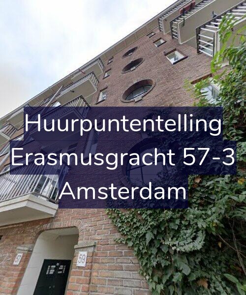 Foto gevel Huurpuntentelling voor Erasmusgracht 57-3, Amsterdam
