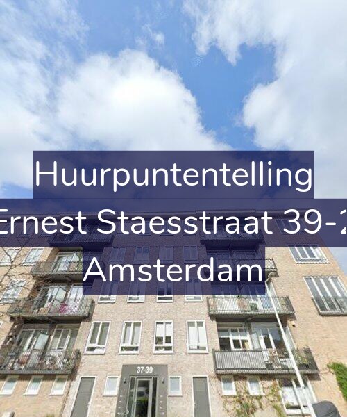 Foto gevel Huurpuntentelling voor Ernest Staesstraat 39-2, Amsterdam