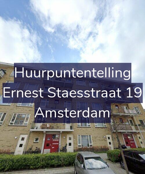 Foto gevel Huurpuntentelling voor Ernest Staesstraat 19, Amsterdam