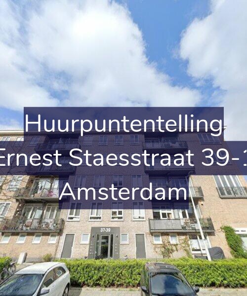 Foto gevel Huurpuntentelling voor Ernest Staesstraat 39-1, Amsterdam