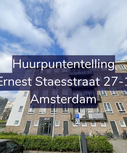 Foto gevel Huurpuntentelling voor Ernest Staesstraat 27-1, Amsterdam