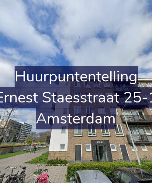 Foto gevel Huurpuntentelling voor Ernest Staesstraat 25-1, Amsterdam