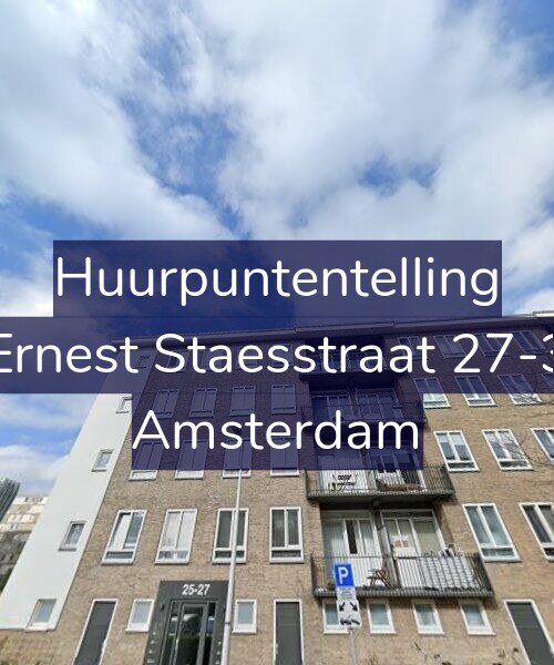 Foto gevel Huurpuntentelling voor Ernest Staesstraat 27-3, Amsterdam
