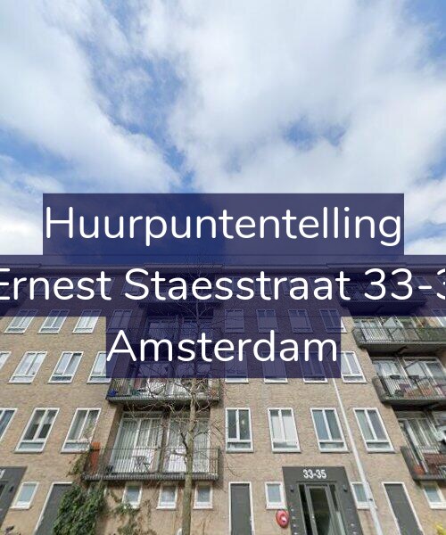 Foto gevel Huurpuntentelling voor Ernest Staesstraat 33-3, Amsterdam