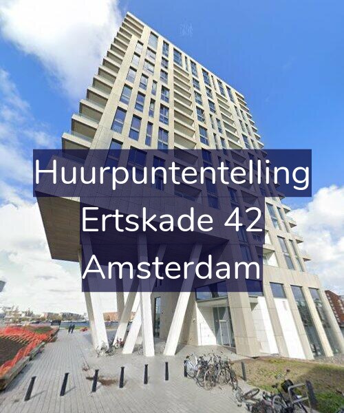 Foto gevel Huurpuntentelling voor Ertskade 42, Amsterdam