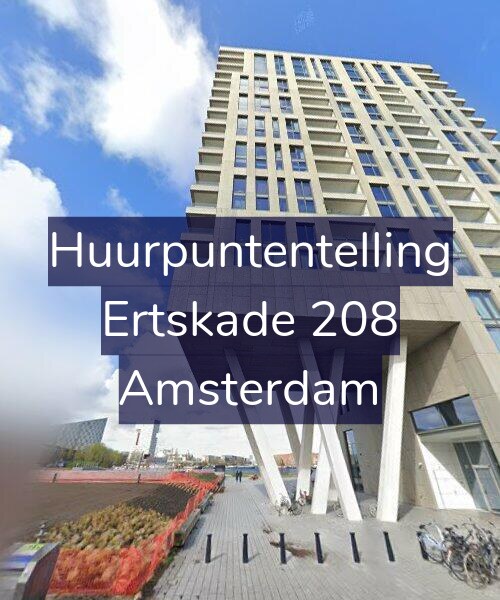 Foto gevel Huurpuntentelling voor Ertskade 208, Amsterdam