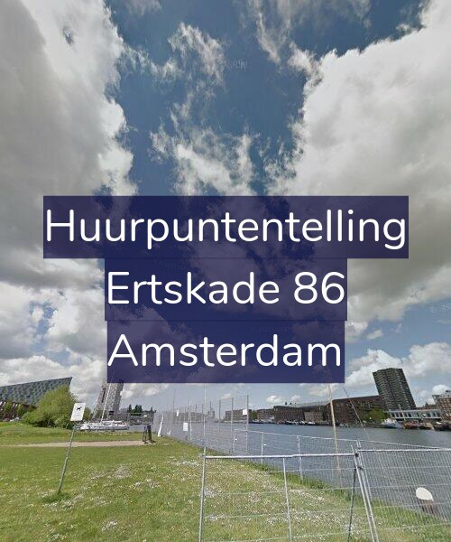 Foto gevel Huurpuntentelling voor Ertskade 86, Amsterdam