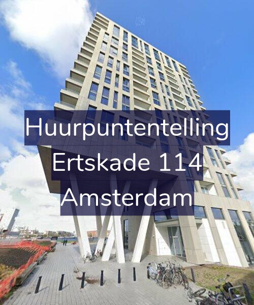 Foto gevel Huurpuntentelling voor Ertskade 114, Amsterdam