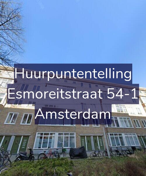 Foto gevel Huurpuntentelling voor Esmoreitstraat 54-1, Amsterdam