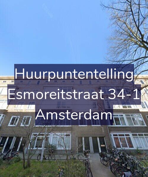 Foto gevel Huurpuntentelling voor Esmoreitstraat 34-1, Amsterdam