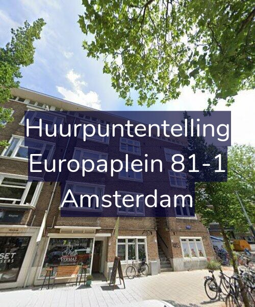 Foto gevel Huurpuntentelling voor Europaplein 81-1, Amsterdam