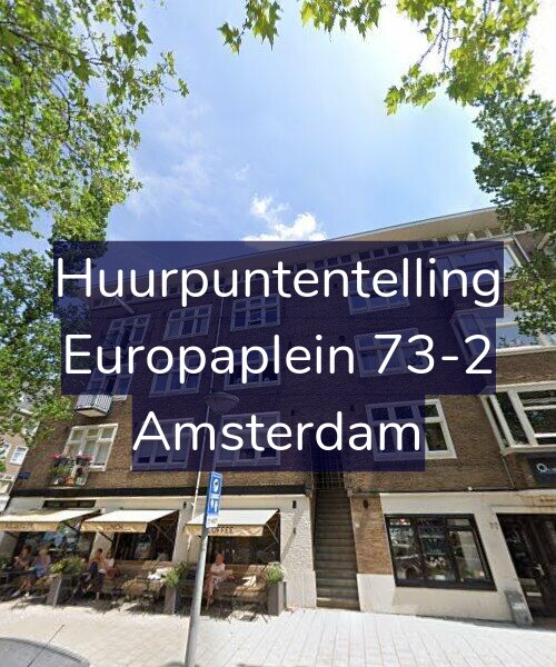 Foto gevel Huurpuntentelling voor Europaplein 73-2, Amsterdam