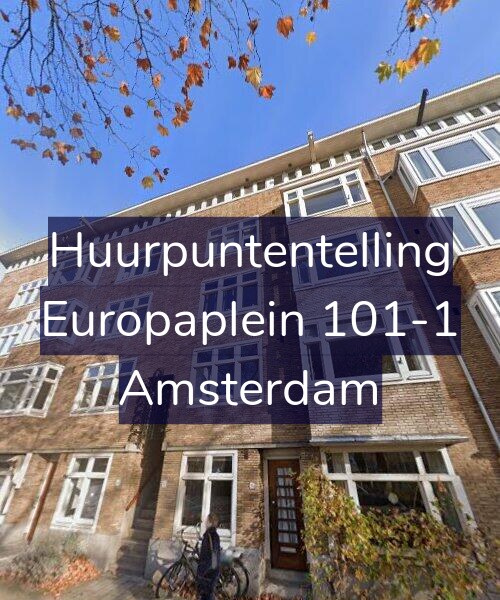 Foto gevel Huurpuntentelling voor Europaplein 101-1, Amsterdam