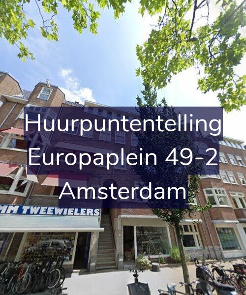 Foto gevel Huurpuntentelling voor Europaplein 49-2, Amsterdam