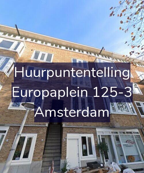 Foto gevel Huurpuntentelling voor Europaplein 125-3, Amsterdam